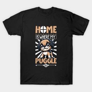 Home is with my Puggle T-Shirt